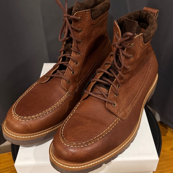 Cole Haan Keaton Moc Toe Brown Leather Boot Waterproof C23951 Men’s Shoe Size 12 main image 6